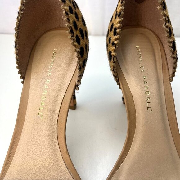 Loeffler Randall D'Orsay Leopard Animal Print Mint Heels Ladies Size 7 1/2 B - Picture 5 of 10